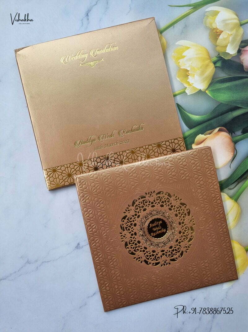 Designer Premium Customized Wedding Invitation Cards - A-2964