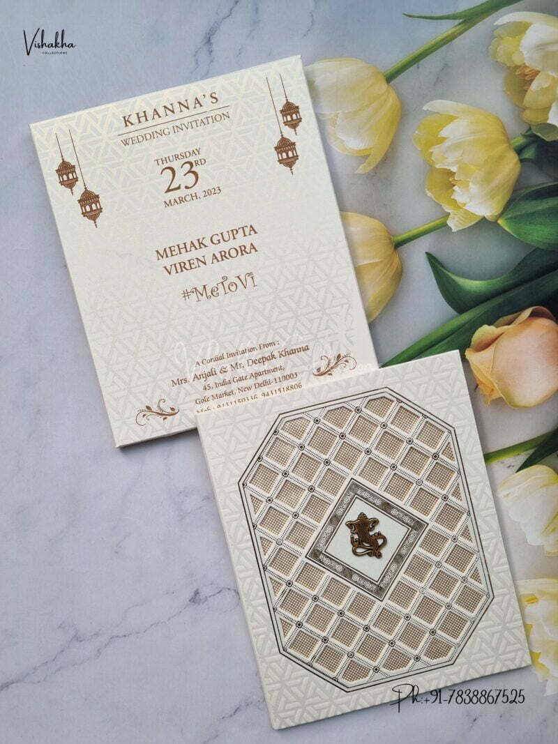 Designer Premium Customized Wedding Invitation Cards - ATC1368