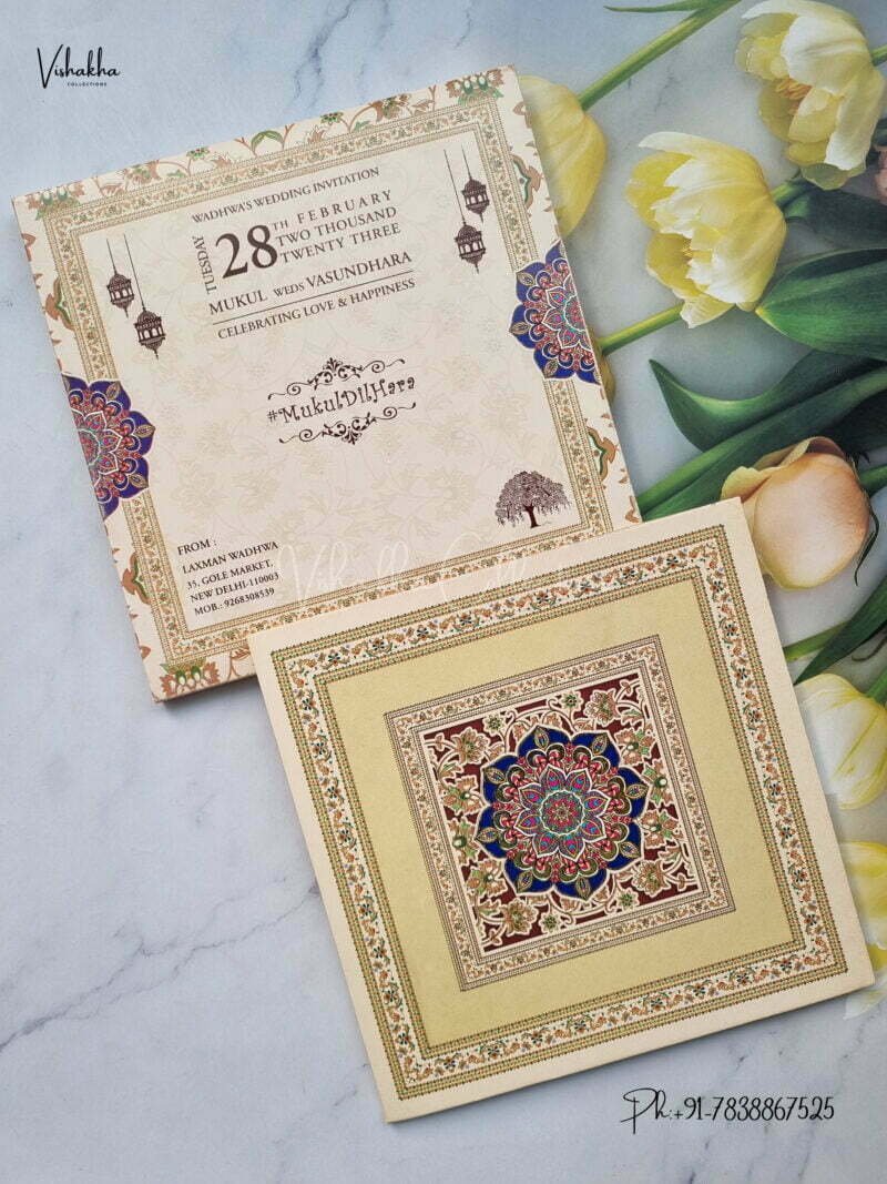 Designer Premium Customized Wedding Invitation Cards - ATC1875