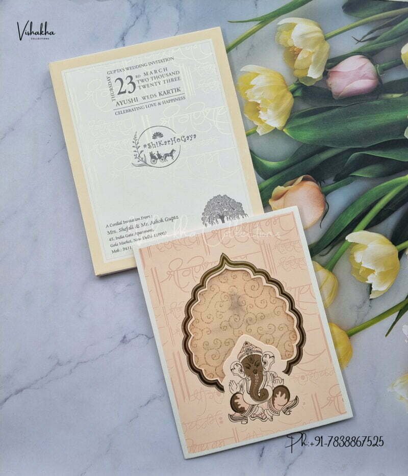Designer Premium Customized Wedding Invitation Cards - ATC1358