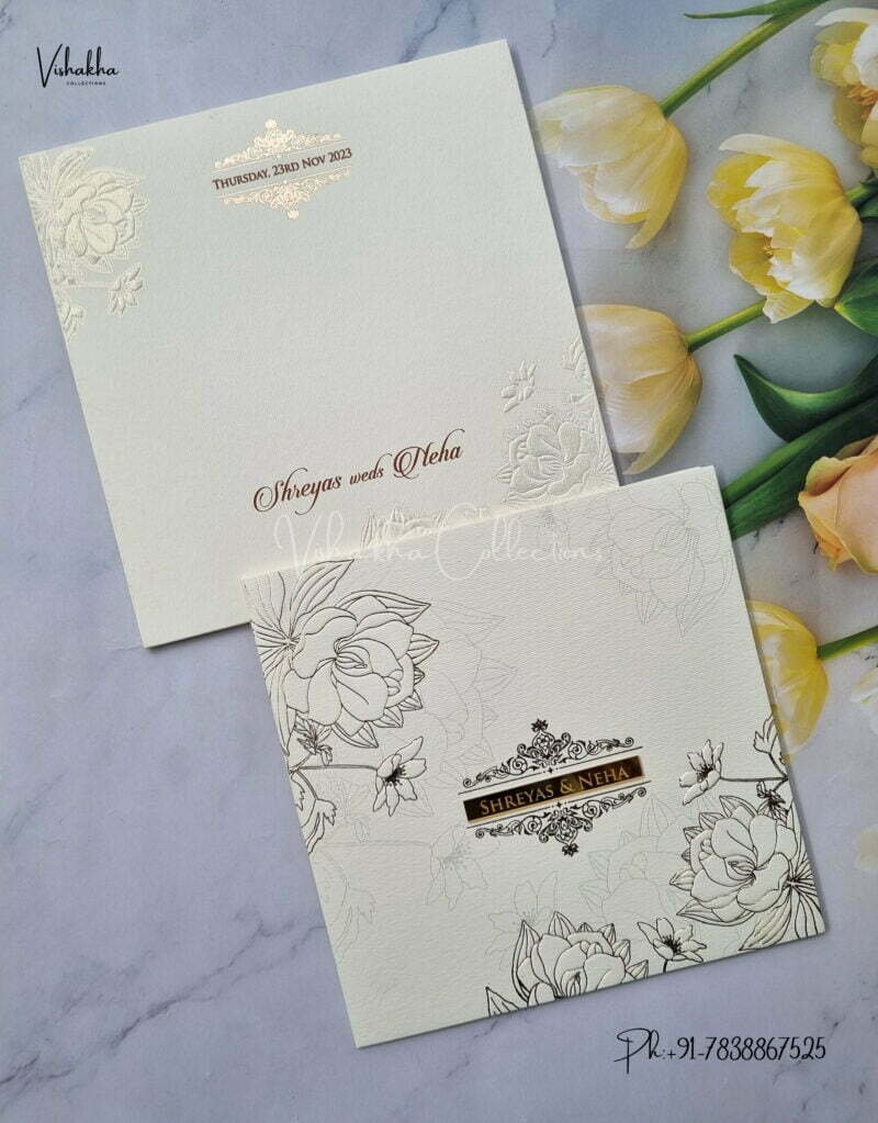 Designer Premium Customized Wedding Invitation Cards - MT280