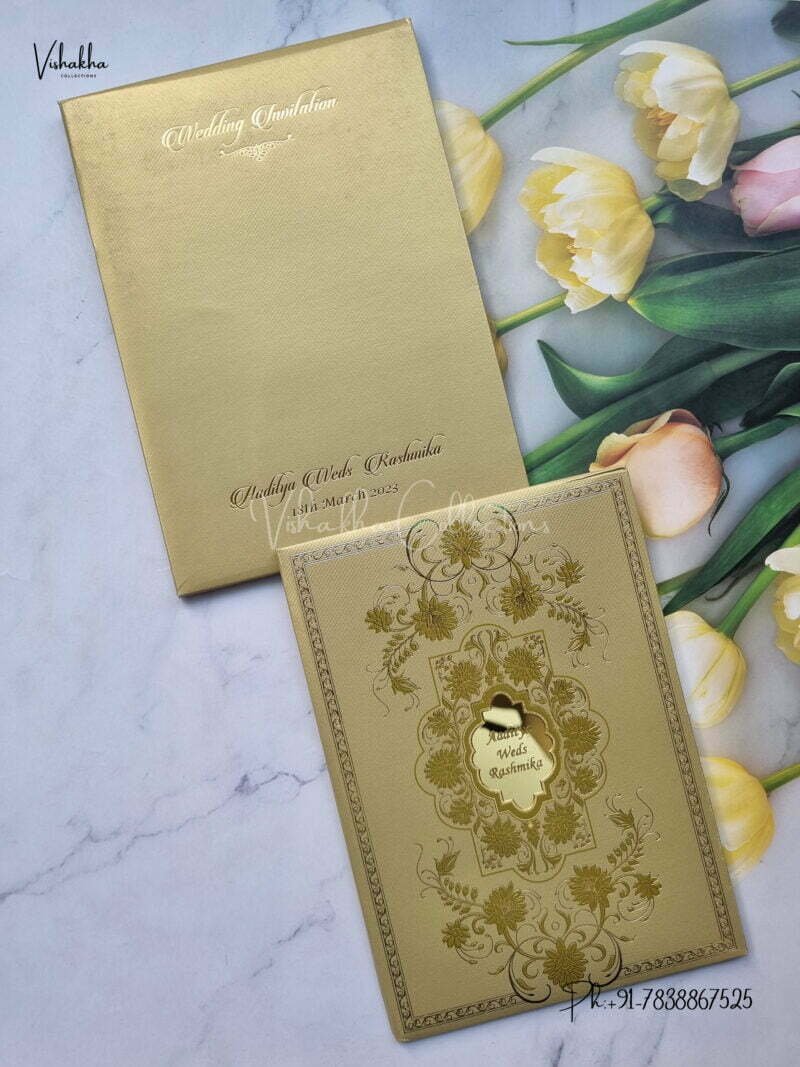 Designer Premium Customized Wedding Invitation Cards - A-2946