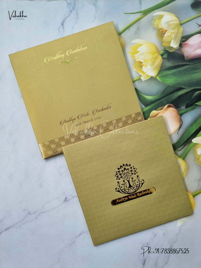 Designer Premium Customized Wedding Invitation Cards - A-2958