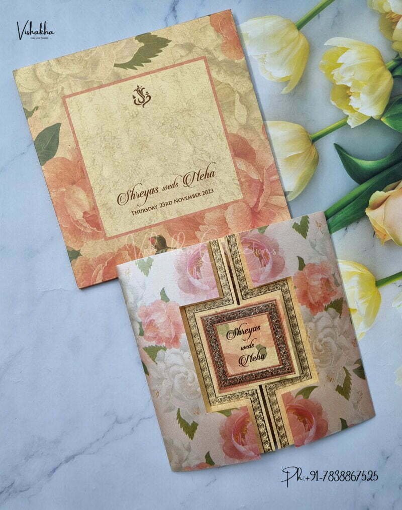 Designer Premium Customized Wedding Invitation Cards - MT274