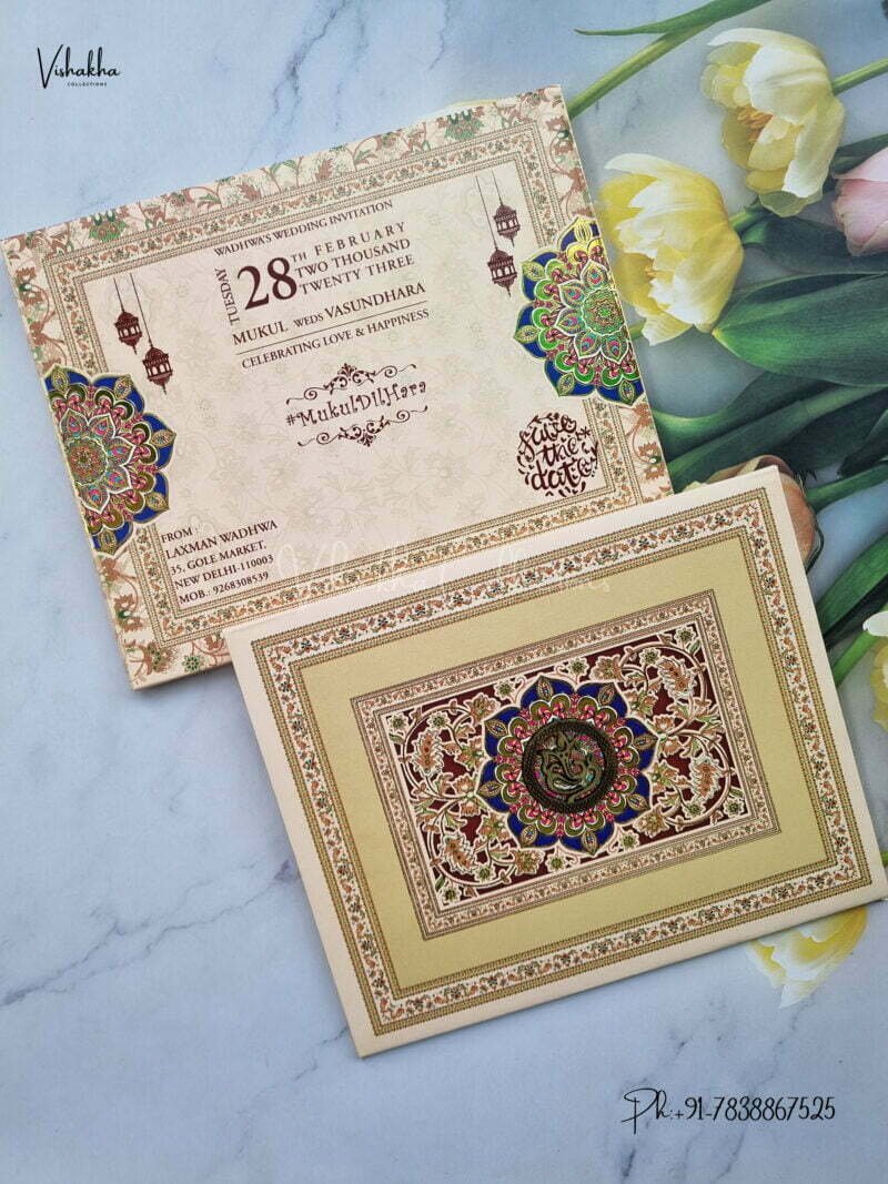 Designer Premium Customized Wedding Invitation Cards - ATC101