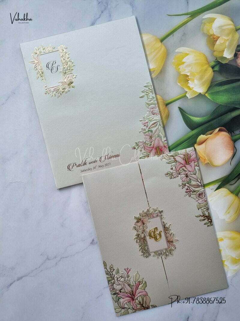 Designer Premium Customized Wedding Invitation Cards - MT244
