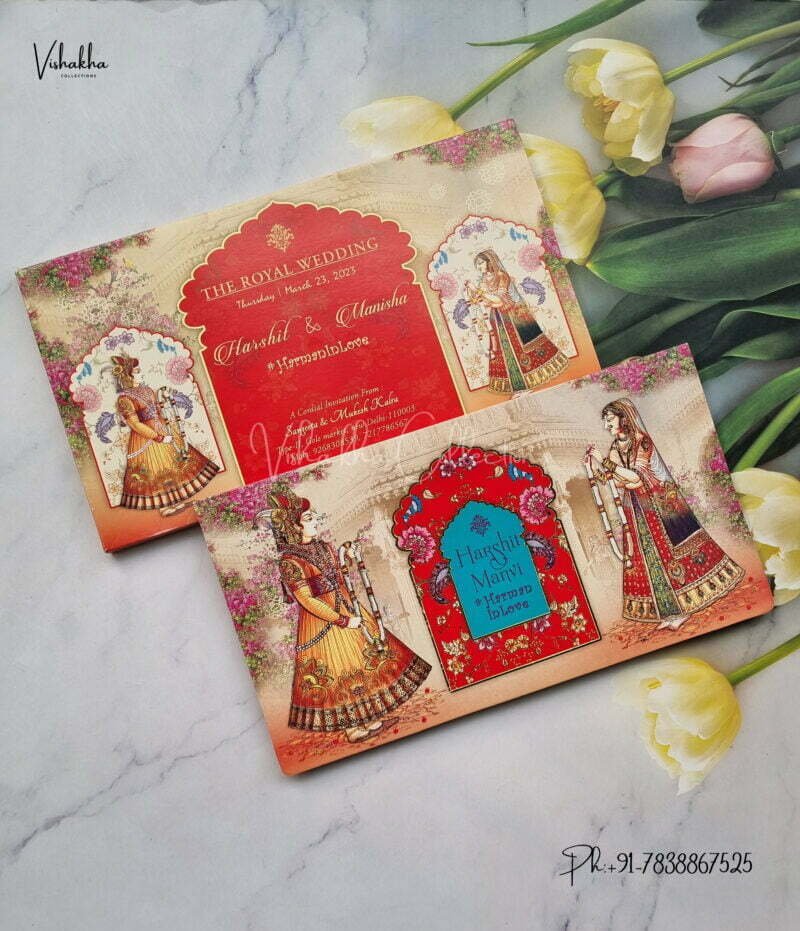 Designer Premium Customized Wedding Invitation Cards - ATC1939