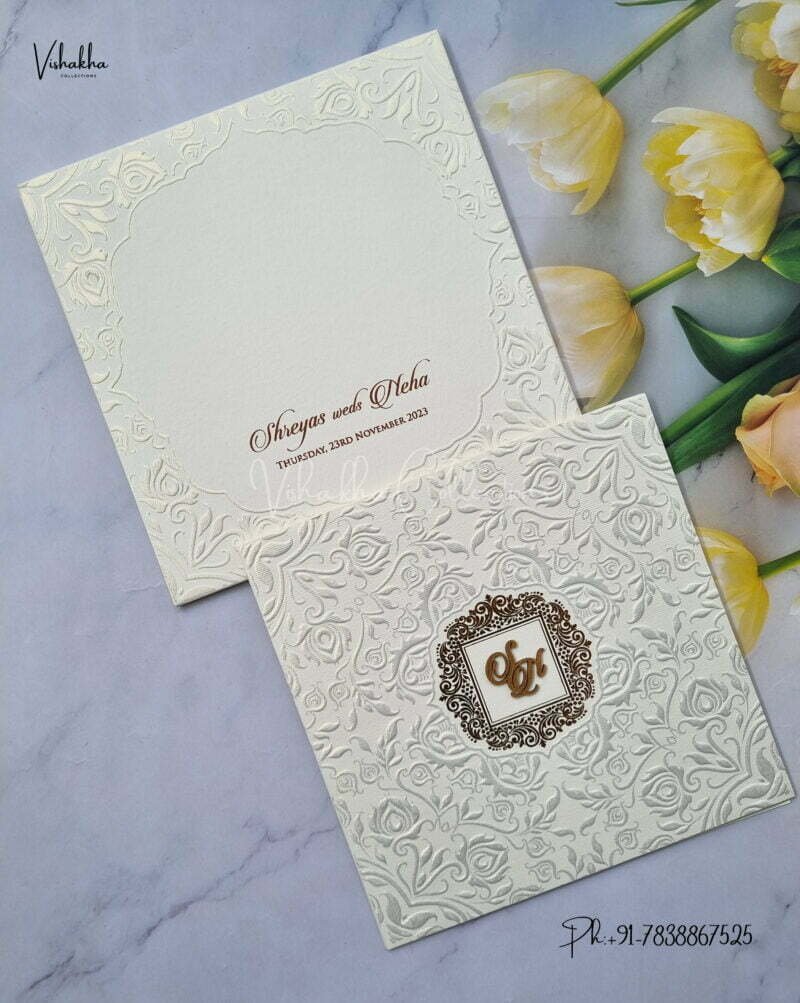 Designer Premium Customized Wedding Invitation Cards - MT286