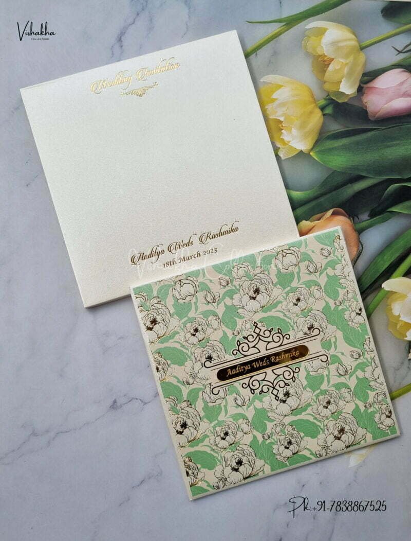 Designer Premium Customized Wedding Invitation Cards - A-2955