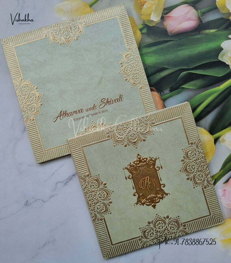 Designer Premium Customized Wedding Invitation Cards - MT2209