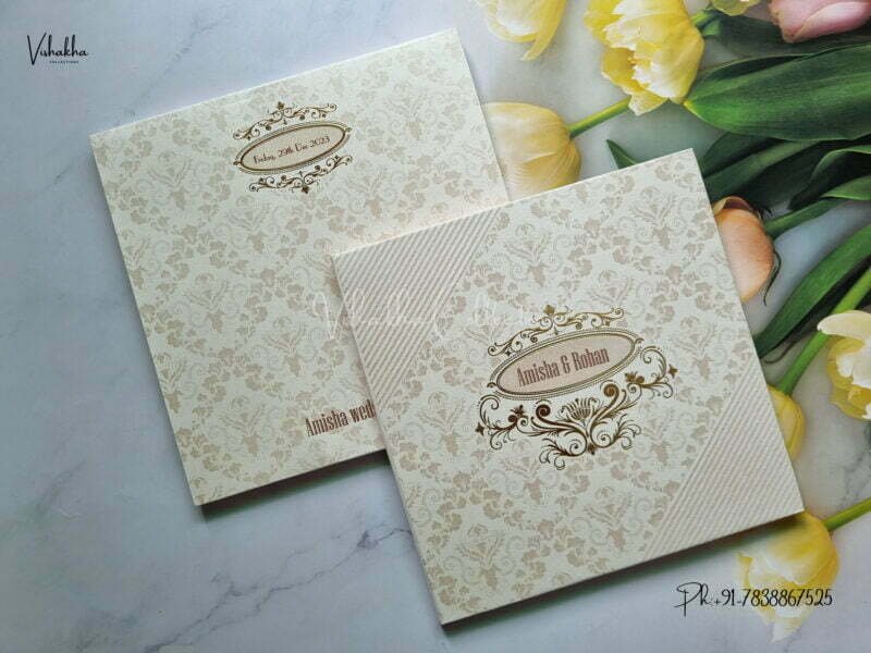Designer Premium Customized Wedding Invitation Cards - MT2091