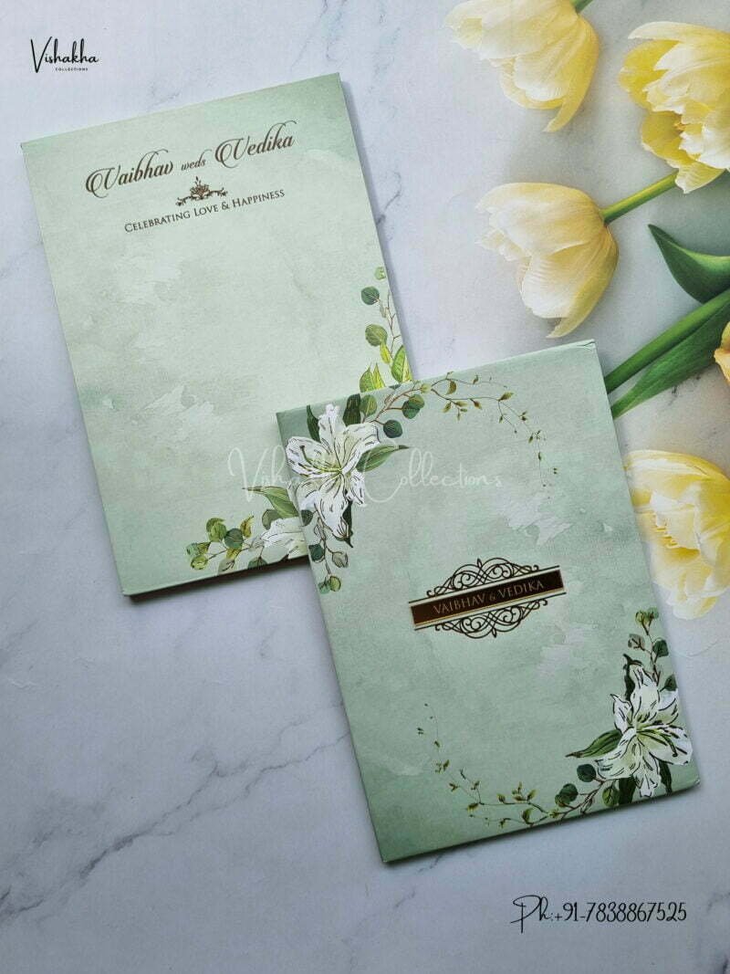 Designer Premium Customized Wedding Invitation Cards - MT3101