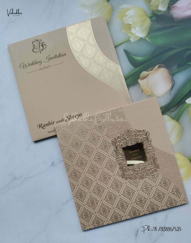 Designer Premium Customized Wedding Invitation Cards - S1502