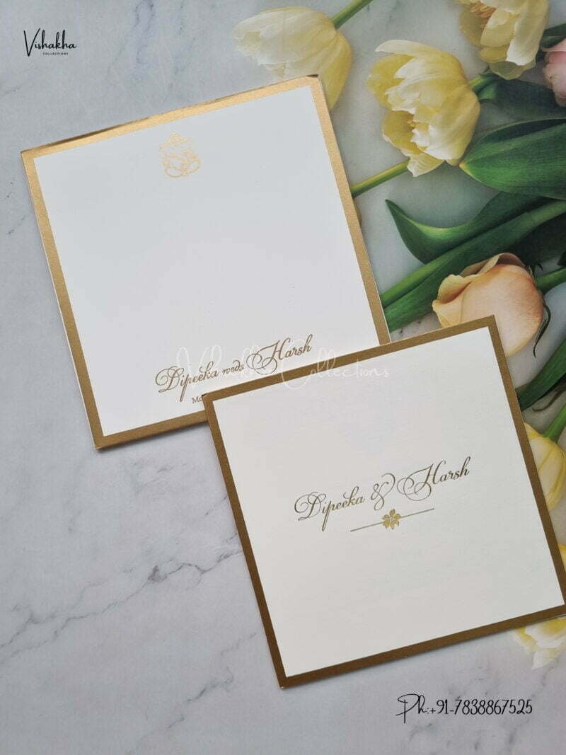 Designer Premium Customized Wedding Invitation Cards - MT1003