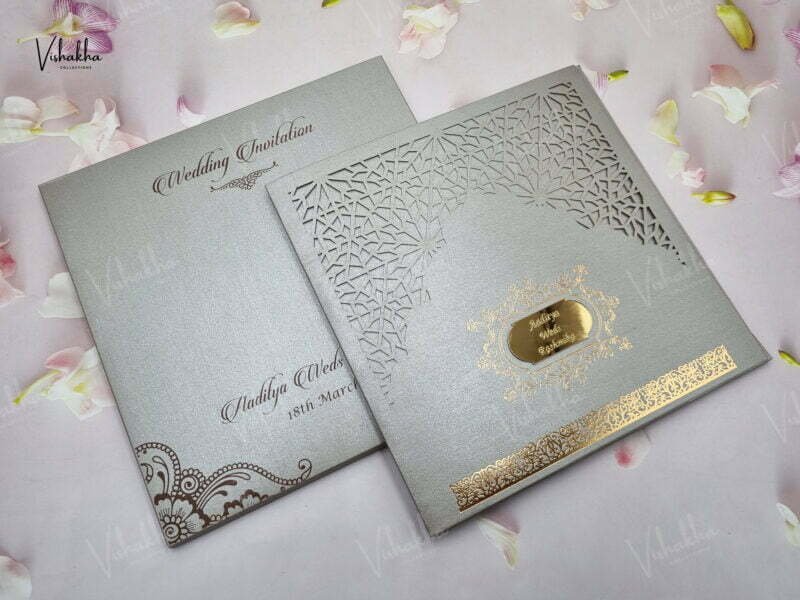 Designer Premium Customized Wedding Invitation Cards - A-2840