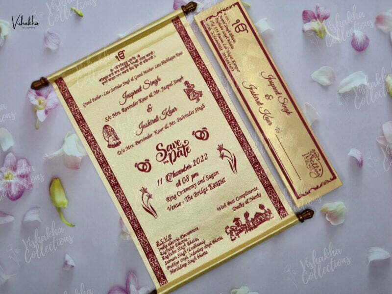 Designer Premium Customized Wedding Invitation Cards - FC-029