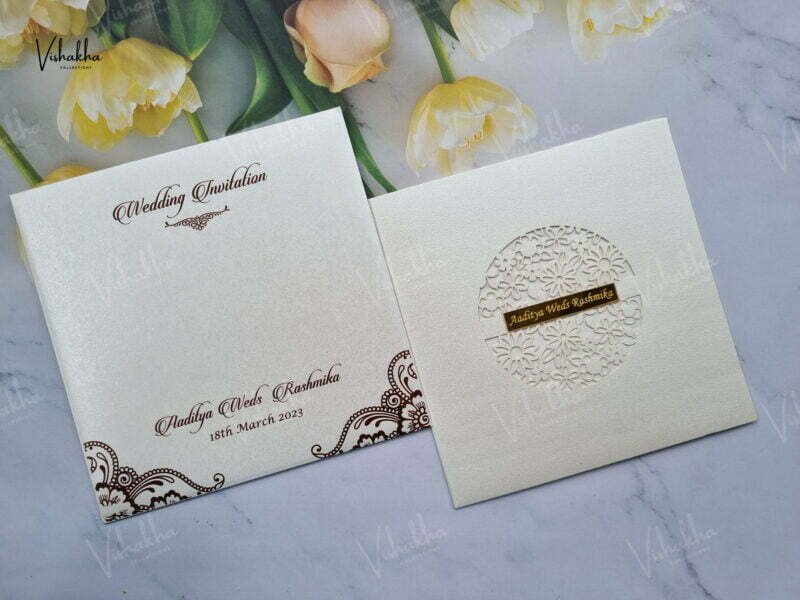 Designer Premium Customized Wedding Invitation Cards - A-2831