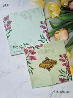 Designer Premium Customized Wedding Invitation Cards - MT3213