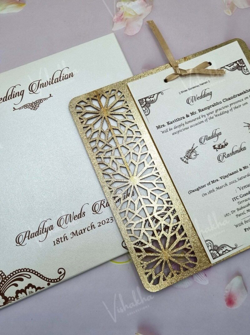 Designer Premium Customized Wedding Invitation Cards - A-2823