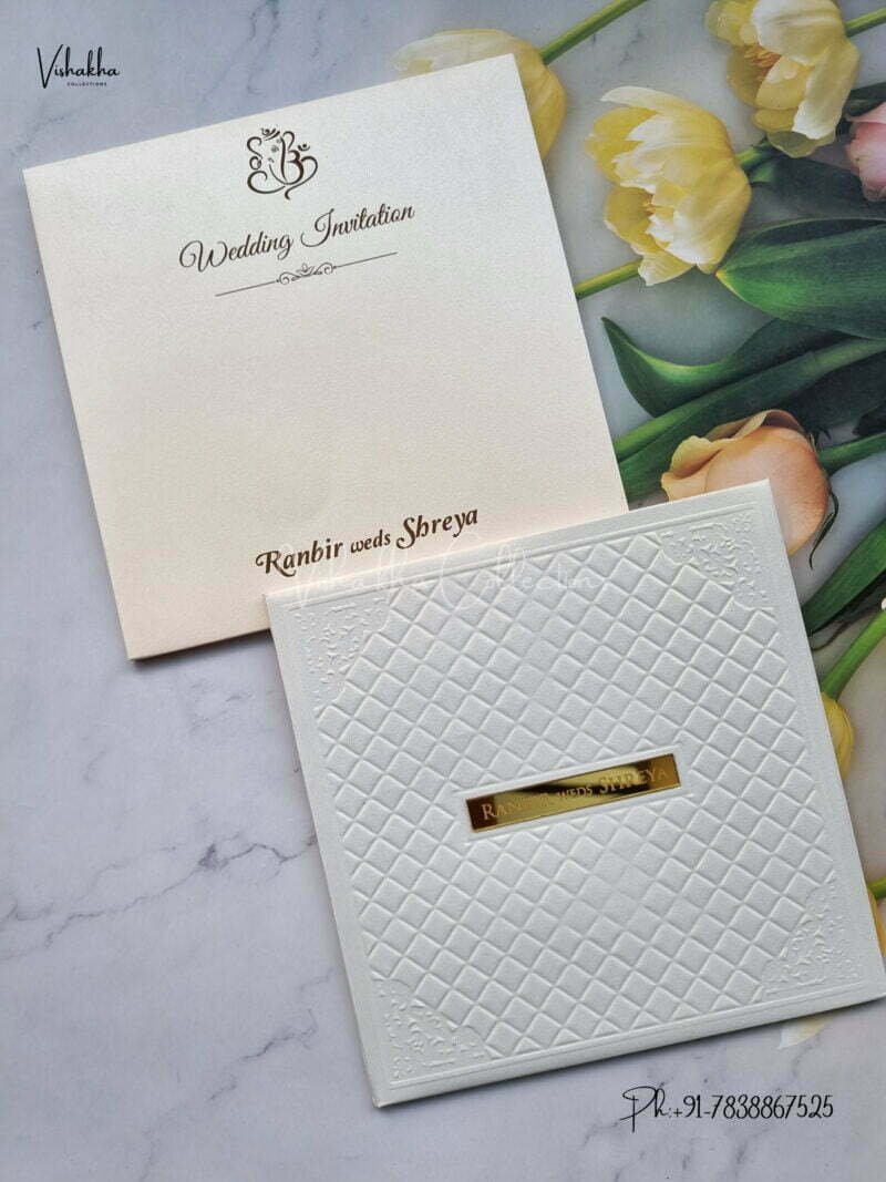 Designer Premium Customized Wedding Invitation Cards - S1529
