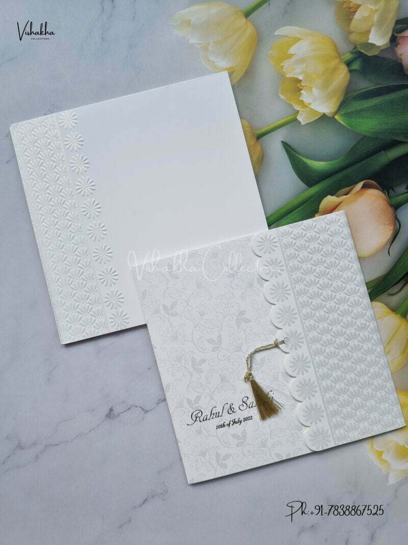 Designer Premium Customized Wedding Invitation Cards - MT1028