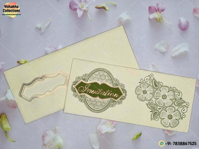 Designer Premium Customized Wedding Invitation Cards - GS-124