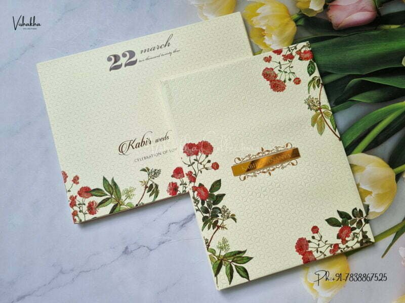 Designer Premium Customized Wedding Invitation Cards - MT3250