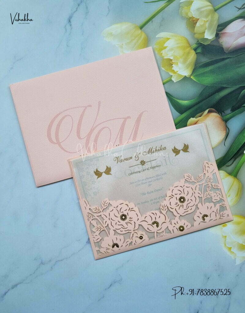 Designer Premium Customized Wedding Invitation Cards - MT851