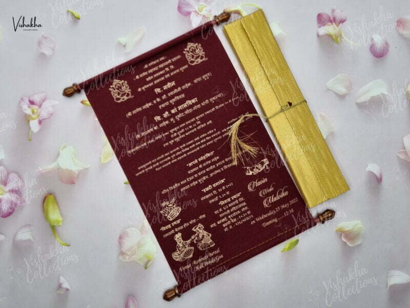 Designer Premium Customized Wedding Invitation Cards - FC-041
