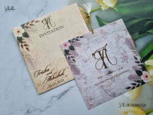 Designer Premium Customized Wedding Invitation Cards - N569