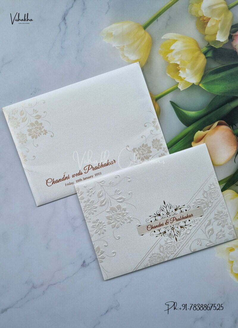 Designer Premium Customized Wedding Invitation Cards - MT223