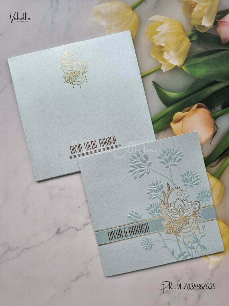 Designer Premium Customized Wedding Invitation Cards - MT202