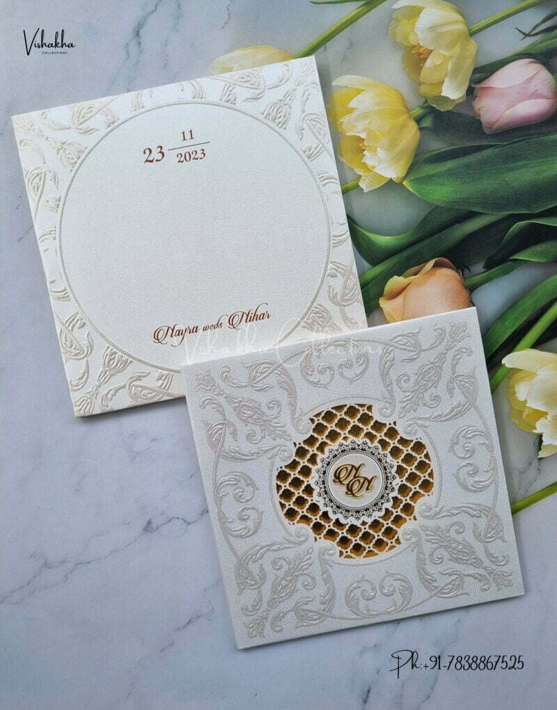 Designer Premium Customized Wedding Invitation Cards - MT2214