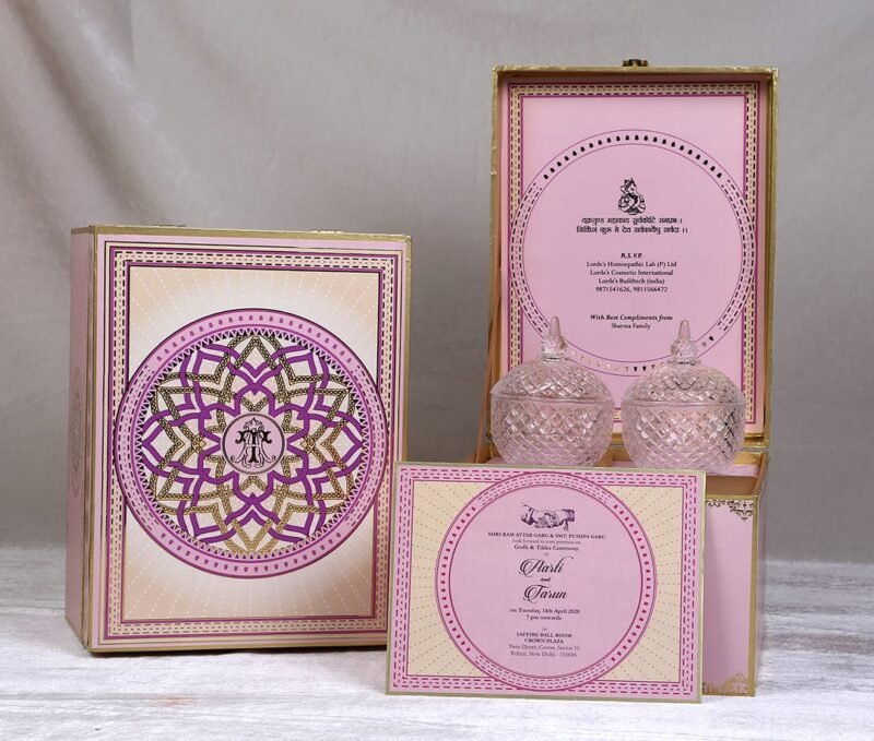 Chakra Vishvesh Art Designer Collectible Exclusive Wedding Invitaion Box
