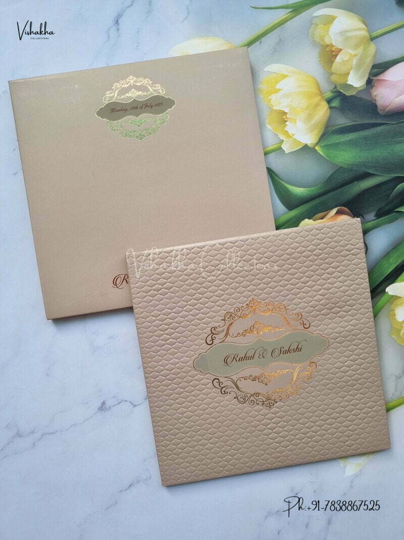 Designer Premium Customized Wedding Invitation Cards - MT2075