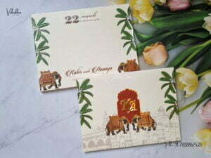 Designer Premium Customized Wedding Invitation Cards - MT3163
