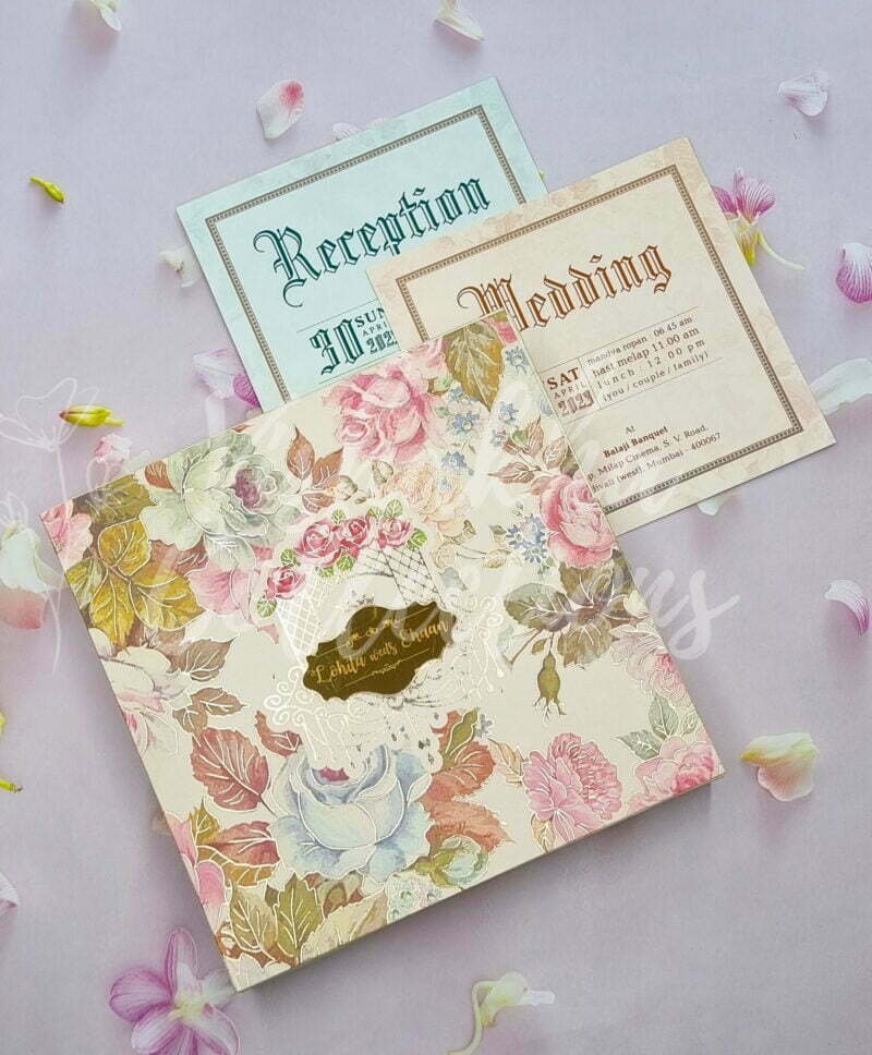 Designer Premium Customized Wedding Invitation Cards - MX-1825