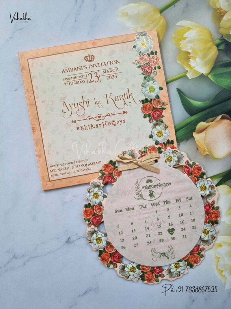 Designer Premium Customized Wedding Invitation Cards - ATC3121