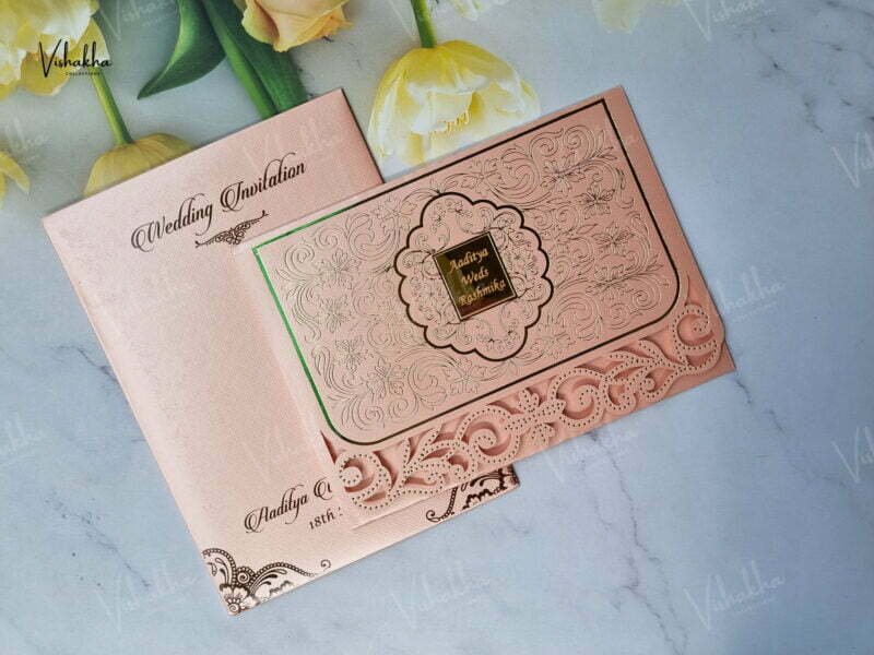 Designer Premium Customized Wedding Invitation Cards - A-2856
