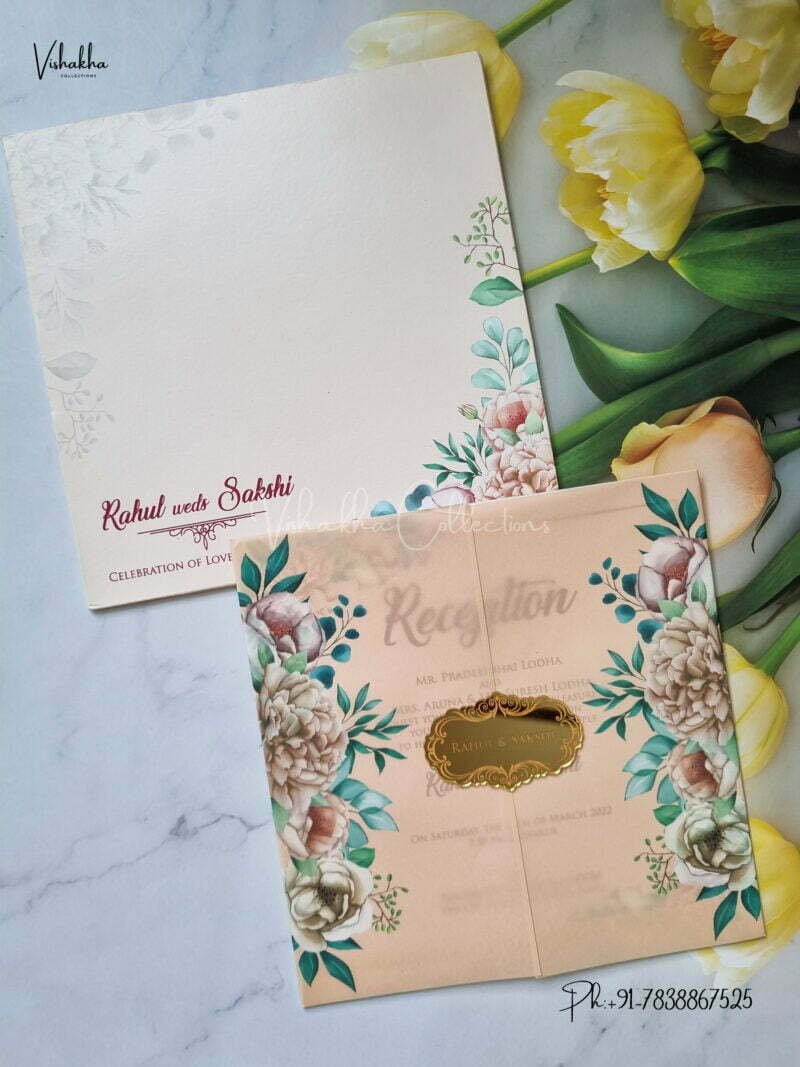 Designer Premium Customized Wedding Invitation Cards - MT3180