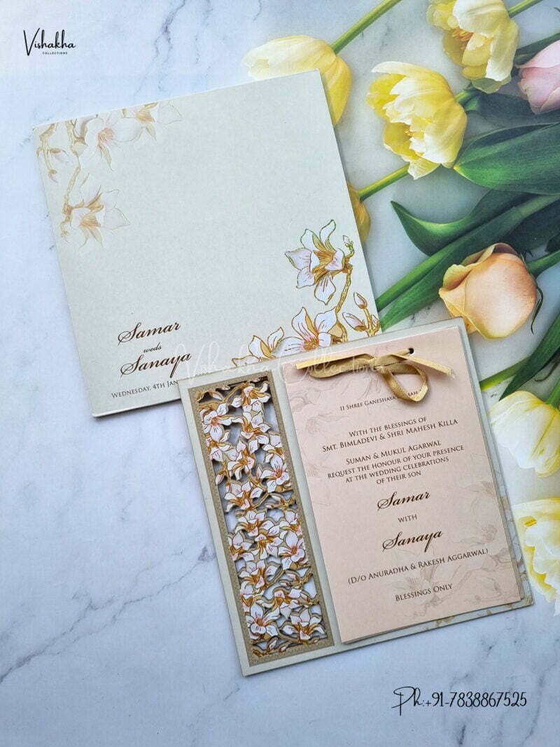 Designer Premium Customized Wedding Invitation Cards - MT3125