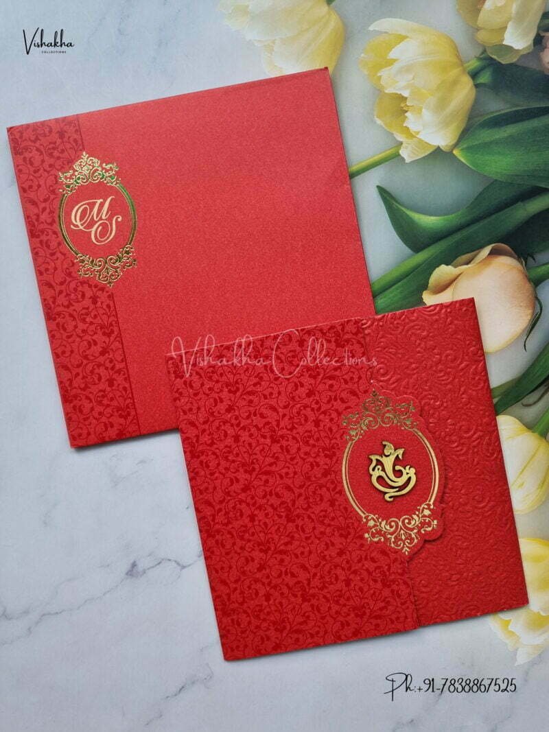 Designer Premium Customized Wedding Invitation Cards - MT1023