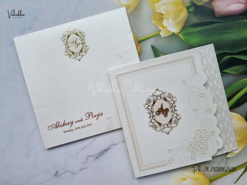Designer Premium Customized Wedding Invitation Cards - MT207