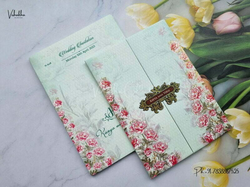 Designer Premium Customized Wedding Invitation Cards - N608