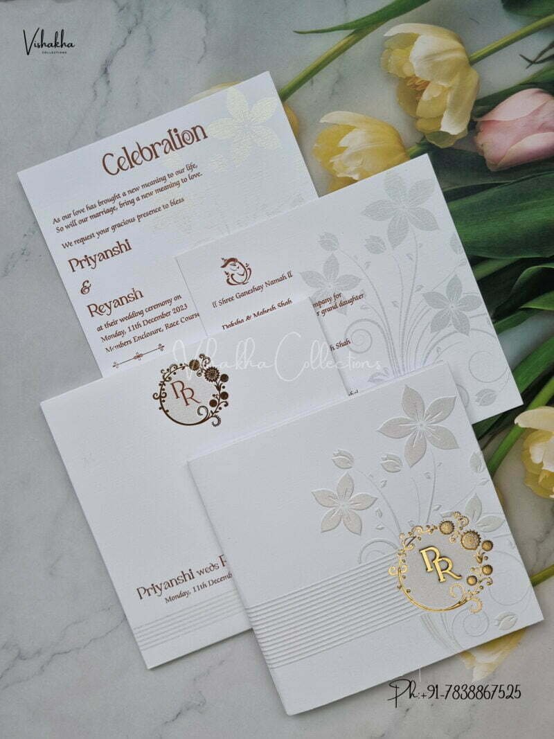 Designer Premium Customized Wedding Invitation Cards - MT216