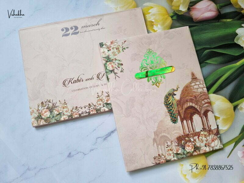 Designer Premium Customized Wedding Invitation Cards - MT3249