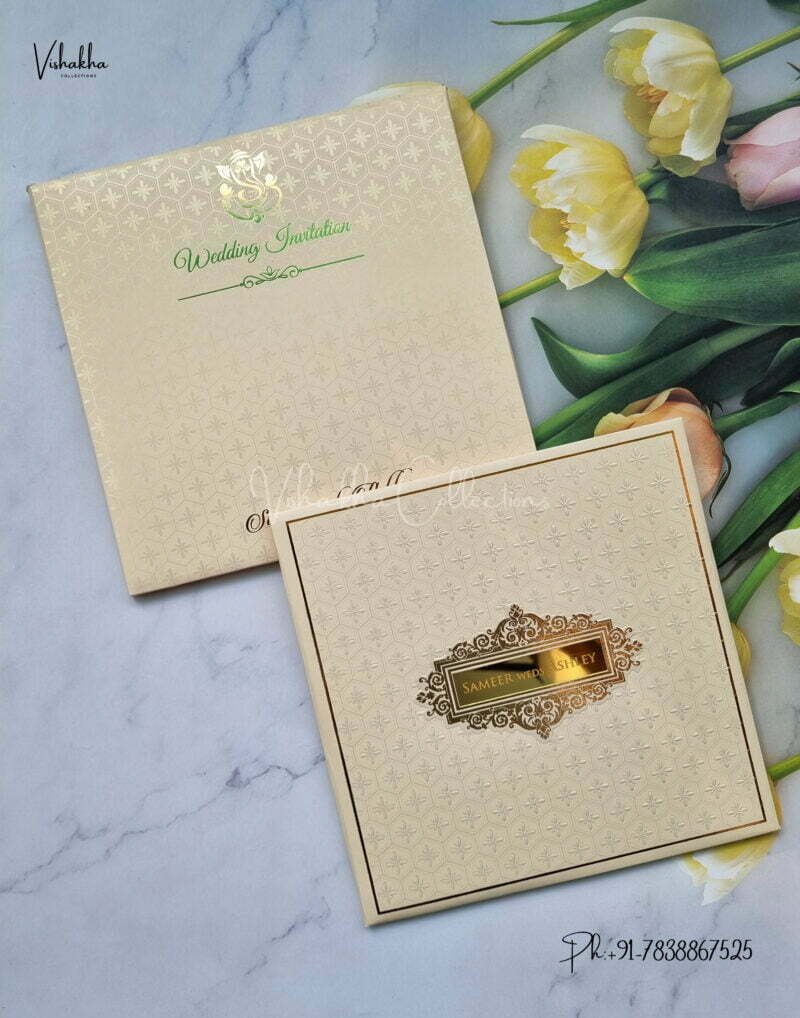 Designer Premium Customized Wedding Invitation Cards - S2