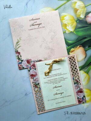 Designer Premium Customized Wedding Invitation Cards - MT3224
