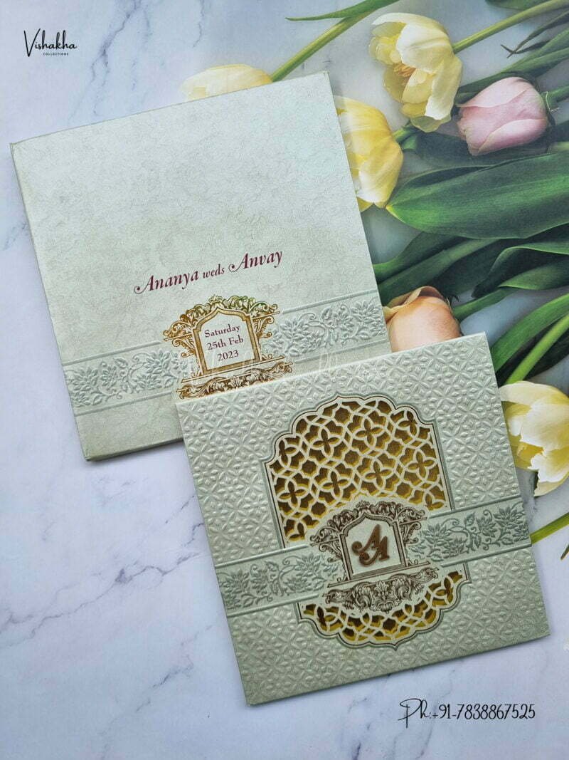 Designer Premium Customized Wedding Invitation Cards - MT2218