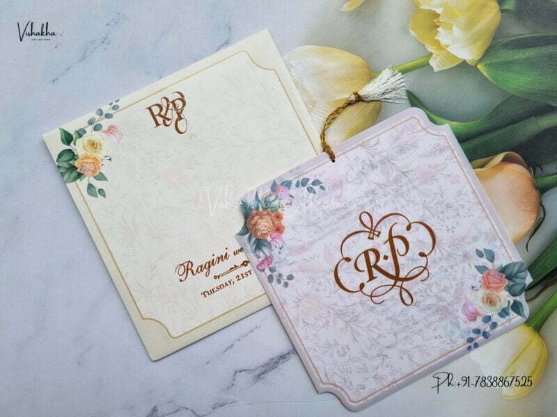 Designer Premium Customized Wedding Invitation Cards - N615